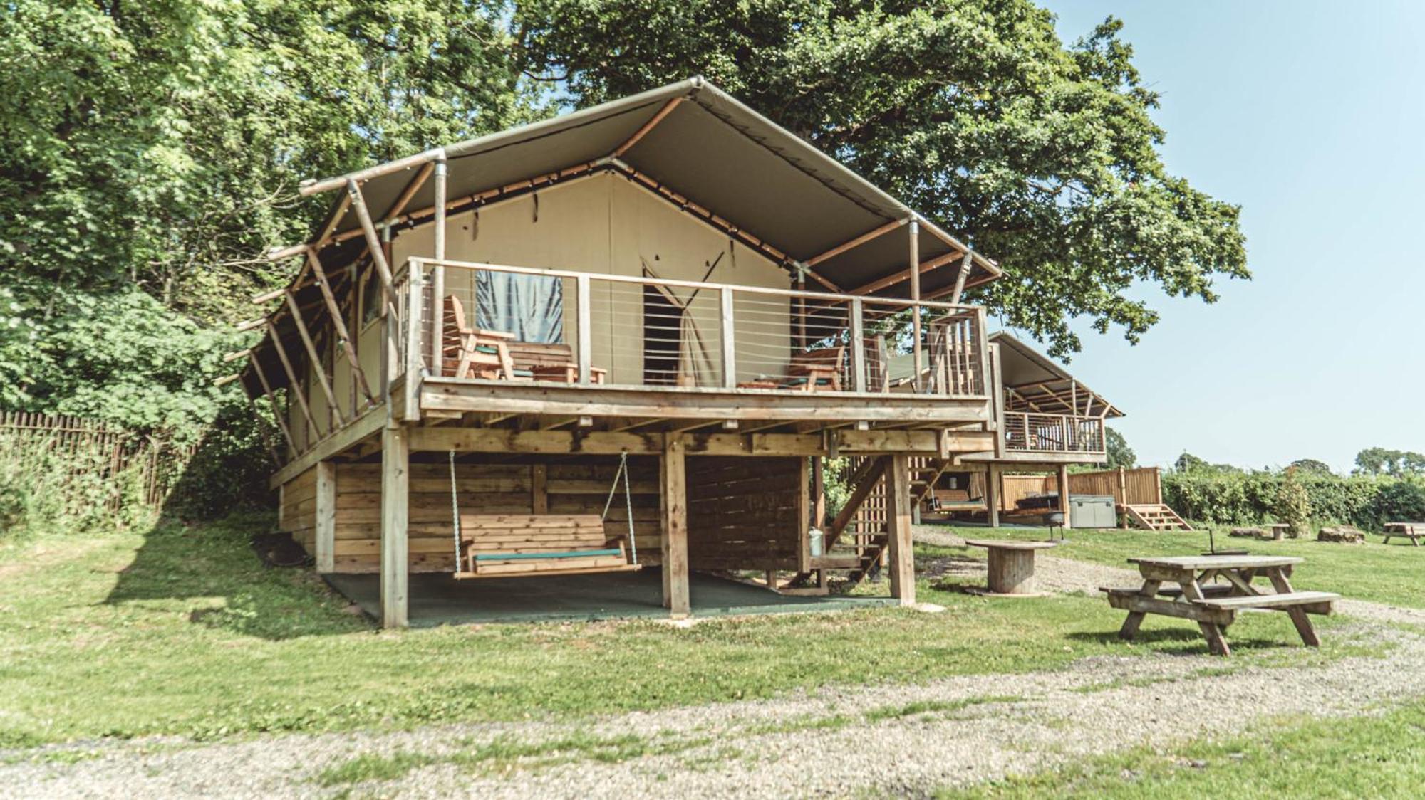 Sweeney Farm Glamping Luxury tent Oswestry